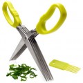 Virginia 5-Blade Herb & Tobacco Scissors – Precision Shears for Leaves, Shisha, CBD & Kitchen Herbs